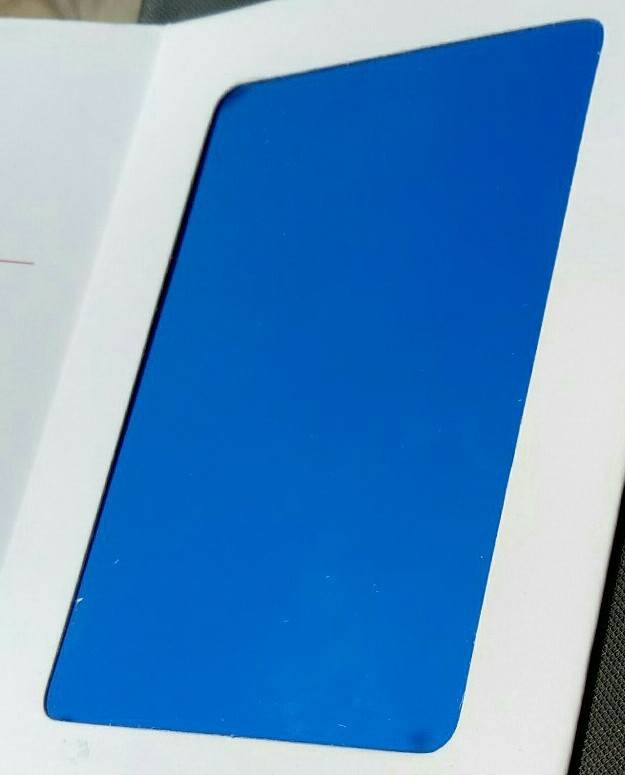 Blue Mirror Window Grill